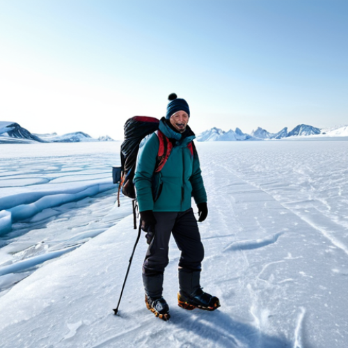 **

"A lone explorer, fully clothed in appropriate winter gear, trekking across a vast, icy plain in the Eternal Ice Region, safe for work, professional photography, perfect anatomy, correct proportions, natural pose, well-formed hands, proper finger count, family-friendly, appropriate content, modest clothing, high quality."

**